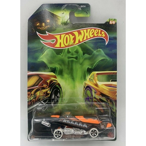 Hot Wheels / Mattel Other - NEW Hot Wheels Halloween HOVER & OUT #3/6 Black & Orange GJV96-K611 2019 ON CARD